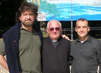 Ramia Osvaldo Ristuccia and ramia Paolo with Don Pierino Gelmini