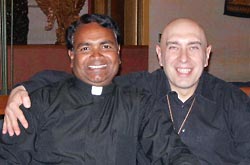Father Nathan with Swami Roberto