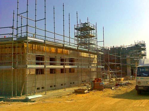 The building of the Temple of Anima Universale The building of the Temple of Anima Universale