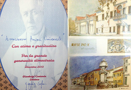 Thanks from the Mayor of Riese Pio X