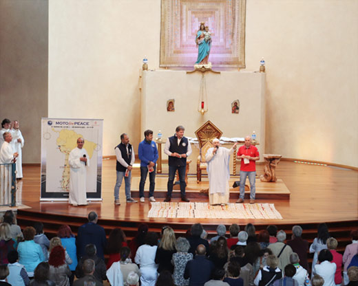 MotoForPeace in the Temple of Anima Universale