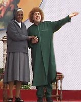 Swami Roberto with sister Nancy Pereira